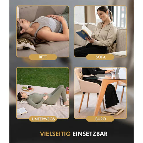 Tapis d’acupression haut de gamme dans un ensemble XL de 5 pièces Beige